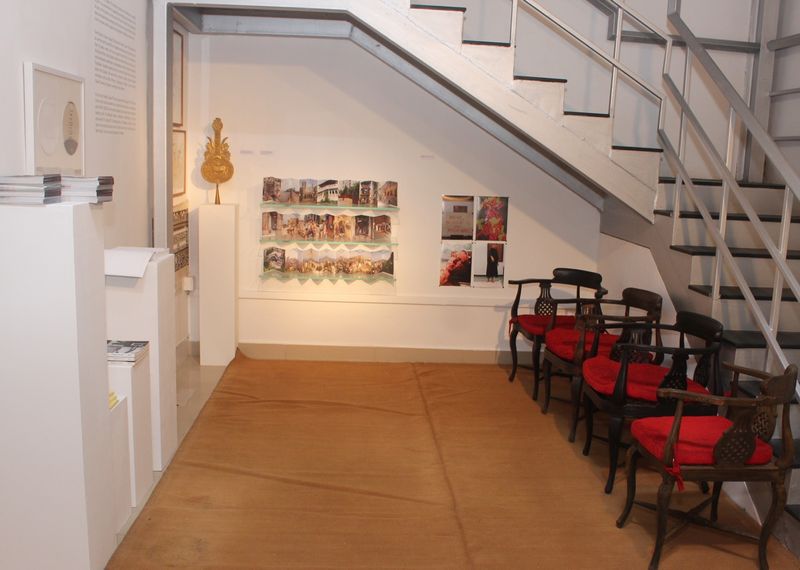 Installation view: SITE : STAGE : STRUCTURE, Making Space curated by Saloni Doshi, Sakshi Art Gallery, Mumbai. 2019