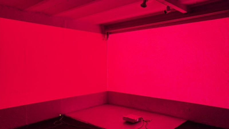 Installation view: Is there a room with just a colour?, 2020, Myymälä2, Helsinki