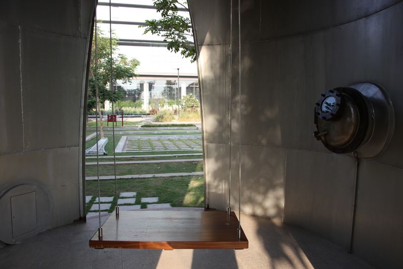 Installation view: silo 03 FUTURE, TRINITY: Godrej Legacy Park silos, 2015