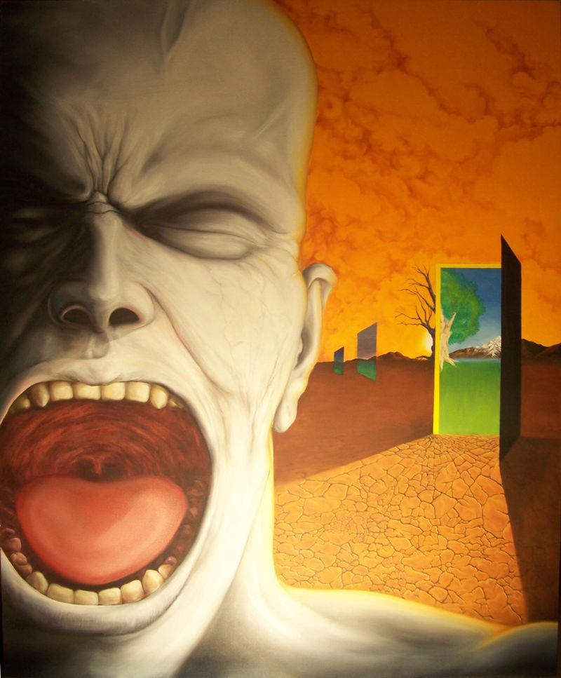 Goodbye Blue Sky, 2006, Oil and acrylic on canvas