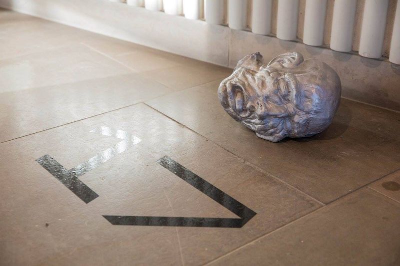 'Is the representation of violence also violent?', sandcasted aluminium, 2017