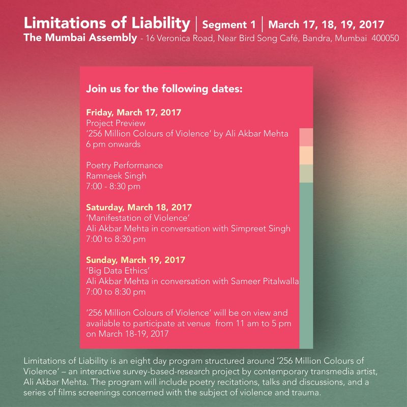 Limitations of Liability, segment 1, The Mumbai Assembly, 2017