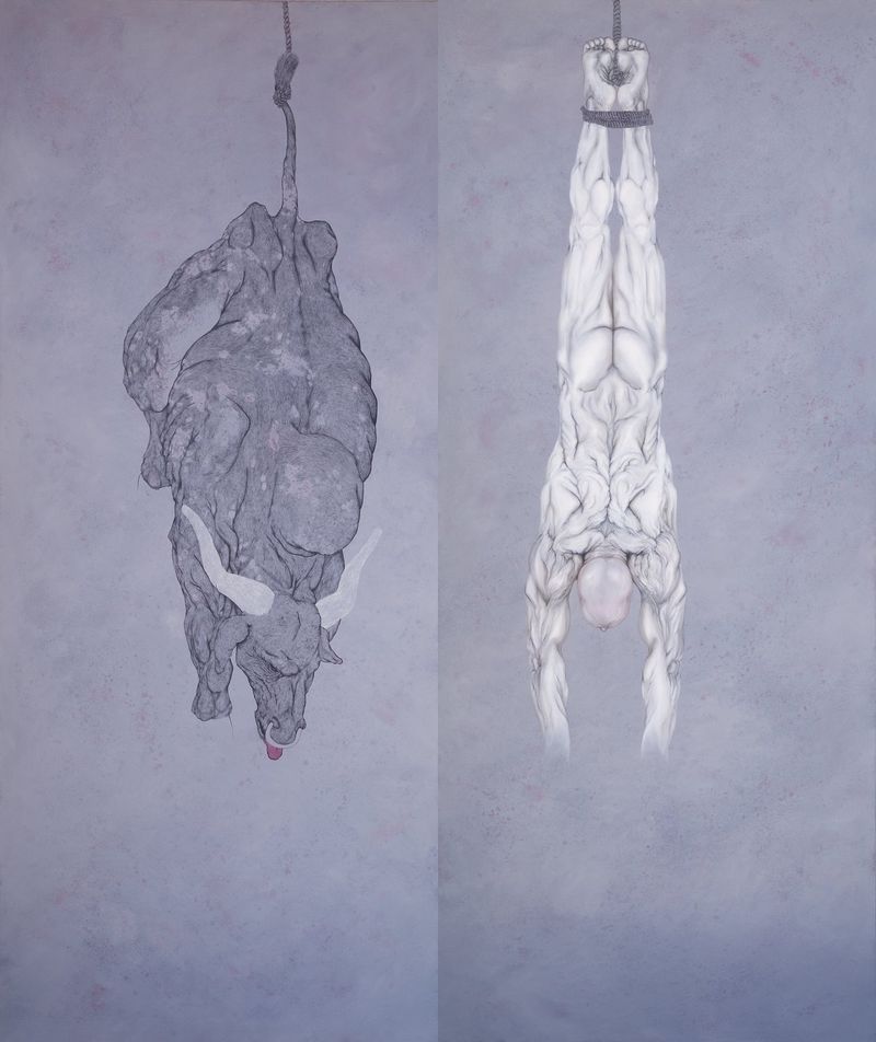 Purgatory, 2010, oil and acrylic on canvas, 60 x 84 in.