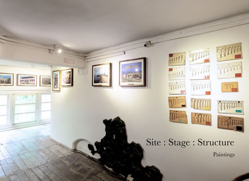 SITE : STAGE : STRUCTURE: Landmark Paintings, Acrylic on Board, 2014
